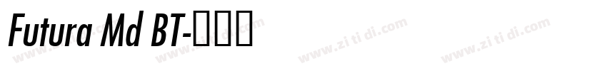 Futura Md BT字体转换